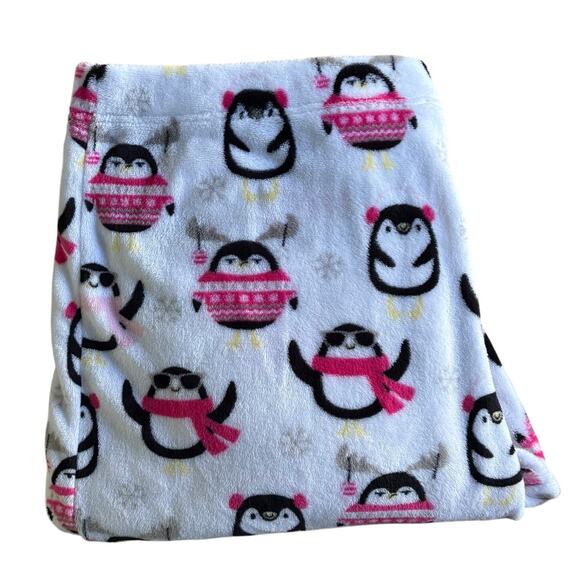 Holiday Time “Baby It’s Cold” Penguin Plush PJ Pants 3X - Picture 2 of 7